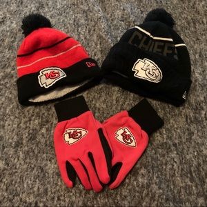 Kansas City Chiefs Beanies and Gloves